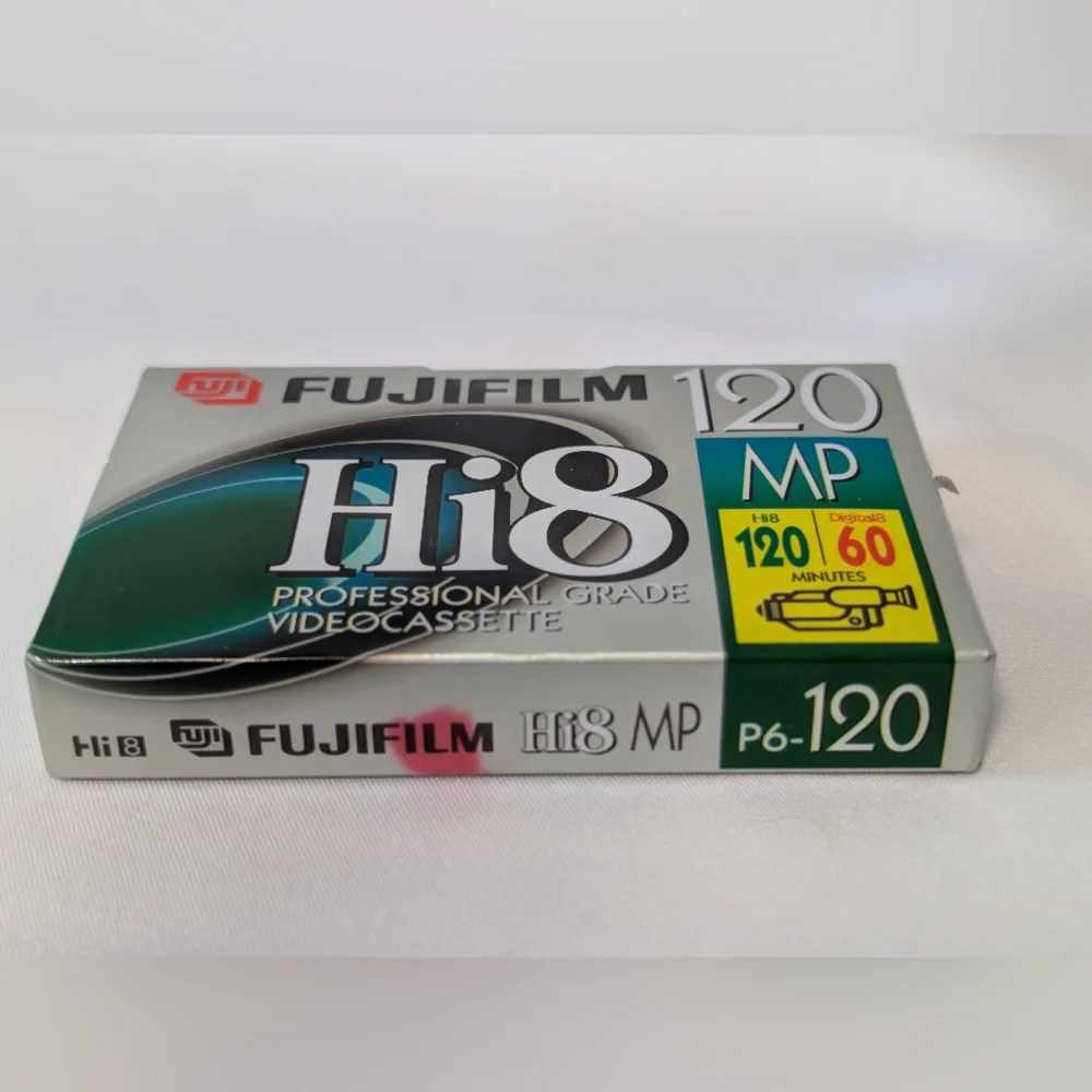 SALE ! FUJI FILM Hi8 Sealed New Blank Videocassette 120 MP P6-120 Fuji Cassette